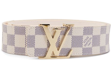 Louis Vuitton Belt Initiales Damier Azur Blue/White 